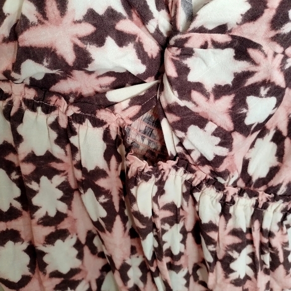 NWT LOFT Sunwashed Floral Twist Tiered Midi Dress sz 6 - Picture 4 of 9